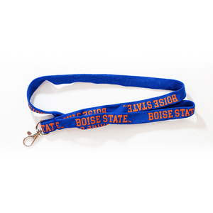 Image of BOISE STATE LANYARD WIDE KNIT WITH BOISE STATE WORDMARK -  royal