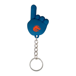 Boise State Keychain Puffed Royal #1 Hand