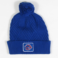 Image of BOISE STATE BEANIE TEXTURED CUFF LOGO PATCH -  royal