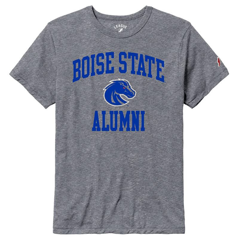 Boise State Tee, Logo Between Wordmark and Alumni by League Collegiate Wear (SKU 13439910531) Boise State Tee, Logo Between Wordmark and Alumni by League Collegiate Wear - main view