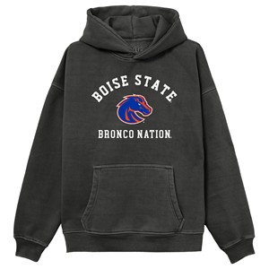 Boise State Hoodie - Heavyweight Bronco Nation Washed Black by League - main view