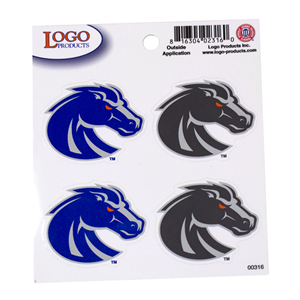 Boise State Quad Decal 4 Stickers