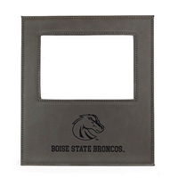 Image of BOISE STATE PHOTO FRAME LEATHERETTE LARGE ENGRAVED -  gray