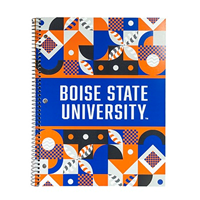 Image of Logo 1 Subject Spiral Notebook Boise State Abstract