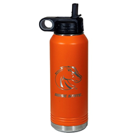 Image of BOISE STATE 32oz TUMBLER H2O STRAW LID BRONCO LOGO -  orange