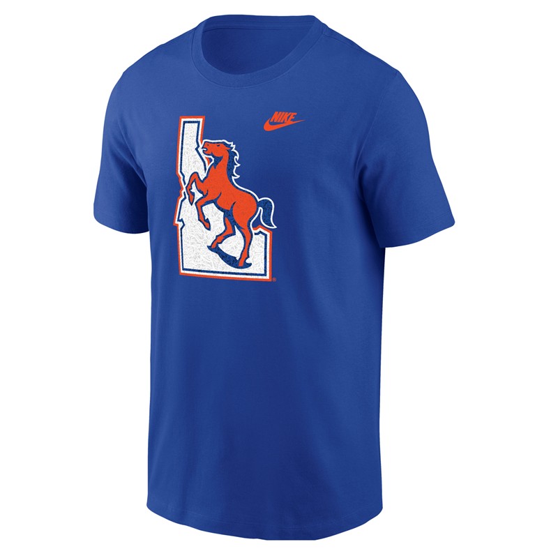 Boise State T-Shirt - Blue Turf 40th Anniversary Vault Royal Blue by Nike (SKU 13489007494) Boise State T-Shirt - Blue Turf 40th Anniversary Vault Royal Blue by Nike - main view