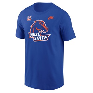01 - Boise State T-Shirt - Fiesta Bowl 20th Anniversary Statue Left Royal Blue by Nike - main view