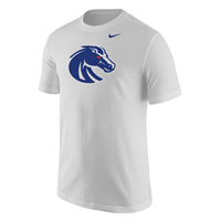 Image of BOISE STATE CORE TEE BRONCO LOGO NIKE -  white