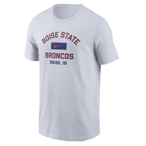 Image of Boise State T-Shirt - Arch Over Swoosh, Boise ID by Nike -  white
