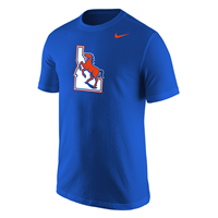 Image of BOISE STATE DFC TEE VAULT LOGO IDAHO BRONCO -  royal