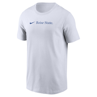 Image of BOISE STATE TEE BRONCOS STRAIGHT LINE DRIFIT COTTON NIKE -  white