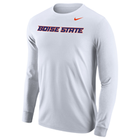 Image of BOISE STATE LS TEE WORDMARK ATHLETIC STYLE NIKE -  white