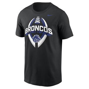 Boise State T-Shirt - Broncos Football Crest by Nike - black (SKU: 13428310494) Boise State T-Shirt - Broncos Football Crest by Nike - black