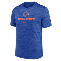 Image of Boise State Tee Logo Over Broncos Swoosh Velocity Nike