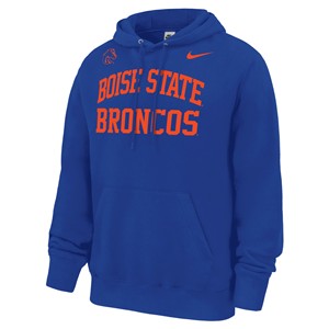Boise State Hoodie - Arch Wordmark Broncos by Nike -  royal