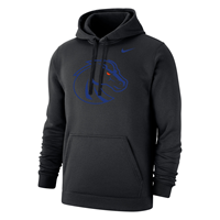 Image of BOISE STATE HOOD TONAL BRONCO CLUB FLEECE NIKE -  black