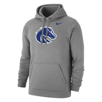 Image of BOISE STATE HOOD TONAL BRONCO CLUB FLEECE NIKE -  gray