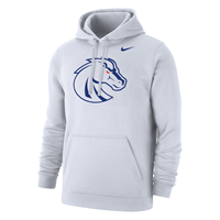 Image of BOISE STATE HOOD TONAL BRONCO CLUB FLEECE NIKE -  white