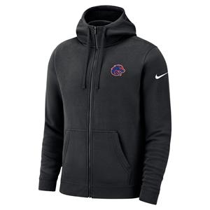 Image of BOISE STATE FULL ZIP HOOD LOGO NIKE -  black