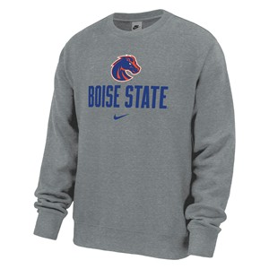 Boise State Crewneck - Logo Over Wordmark by Nike - main view
