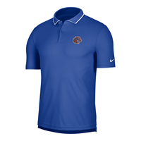 Image of BOISE STATE COLLEGIATE POLO WHITE TRIM NIKE -  royal