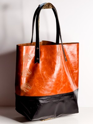 Boise State Market Tote - Bronco Logo by Alexis Drake - main view