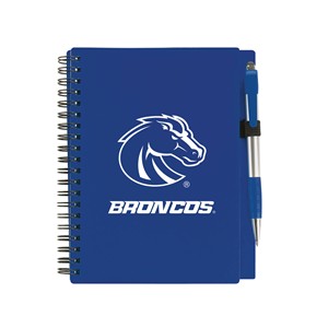 Boise State Spiral Notebook and Pen Set - Bronco Head Logo by MCM Brands - main view