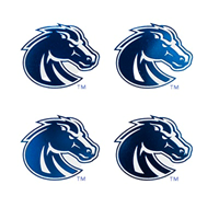 Boise State Face Tattoos Metallic Blue 4 Pack