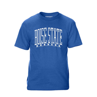 Boise State Tee Thin Line Wordmark Over Arched Banner Value