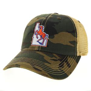 9- Boise State Trucker Hat - Vault Bronco Idaho Patch Camo by Legacy Athletic