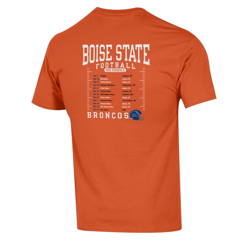 Boise State T-Shirt - 2026 Football Schedule by Champion (SKU 13466268657) Boise State T-Shirt - 2026 Football Schedule by Champion - main view