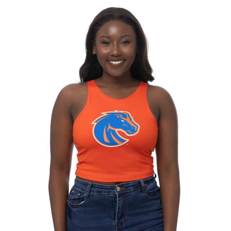 Boise State Women’s Crop Tank First Down by ZooZatz (SKU 13406271657) Boise State Women’s Crop Tank First Down by ZooZatz - main view