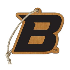 Boise State Ornament - Wood Blackout B by Timeless Etchings - main view