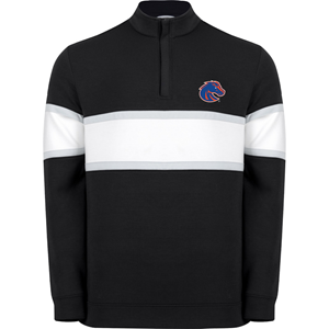 Boise State 1/4-Zip - Owen Stripe Bronco Logo by Swannies - main view