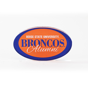 Alumni Magnet 4.1 - BOISE STATE ALUMNI MAGNET OVAL SCRIPT LETTERING