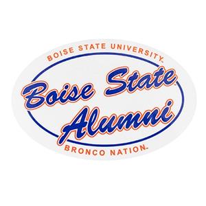 Alumni Decal 2.1 - BOISE STATE DECAL EURO ALUMNI SCRIPT VINYL 6"