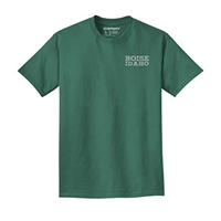 Idaho Tee Stacked Front Logo Back Mountain Scene