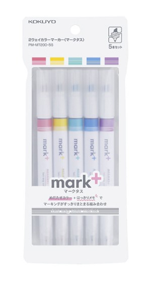 Kokuyo Mark+ 2-Way Color Marker 5-Pack - main view