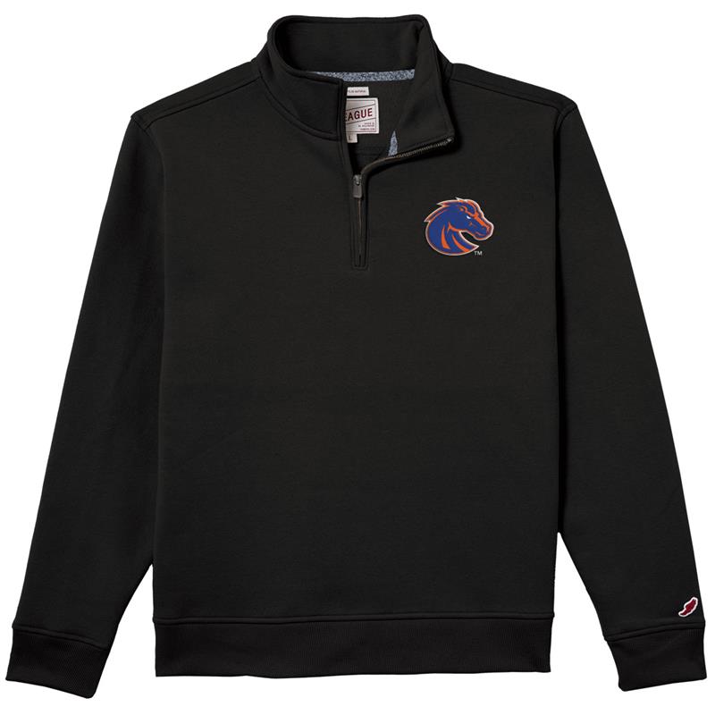 Boise State 1/4 Zip Logo Left Chest by League Collegiate Wear (SKU 13439446531) Boise State 1/4 Zip Logo Left Chest by League Collegiate Wear - main view