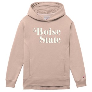 Boise State Women’s Hoodie - Stacked Boise State Blush by League - main view