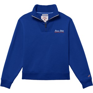 Boise State Women’s Quarter Zip - Script Over Broncos by League -  royal