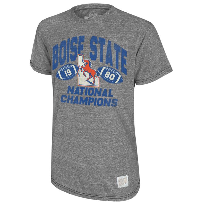 Boise State Tee, Vault Logo 1980 National Champs Throwback by Retro Brand (SKU 13443665589) Boise State Tee, Vault Logo 1980 National Champs Throwback by Retro Brand - main view