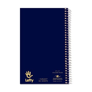Roaring Spring Lefty 1-Subject Spiral Notebook 8 in. x 5 in. - main view