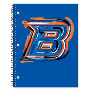 Boise State Spiral Notebook - Stylized Academic Mark by Justin Patten - main view