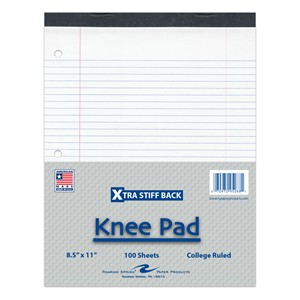 Roaring Spring Heavyweight White Knee Pad 8.5 in. x 11 in. - main view