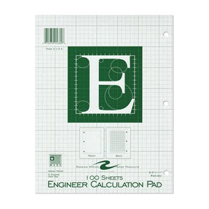 Roaring Spring Engineer Calculation Pad 8.5 in. x 11 in., 100 Sheets - main view