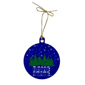 Image of Boise State Ornament Round Design