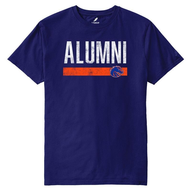 Boise State T-Shirt - Alumni Over Bar and Logo by League Collegiate Wear (SKU 13439606656) Boise State T-Shirt - Alumni Over Bar and Logo by League Collegiate Wear - main view