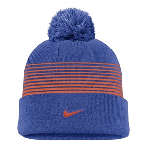 22 - Boise State Beanie - Orange Lines Pom Royal Blue by Nike - 1 (SKU: 13445959656) 22 - Boise State Beanie - Orange Lines Pom Royal Blue by Nike - 1