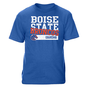 Boise State T-Shirt - Grandma Broncos Over Logo Royal Blue by CI Sport, Royal Blue - main view